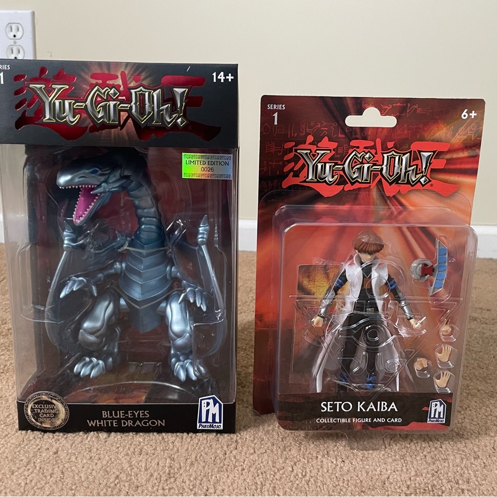 Yu-Gi-Oh! Phatmojo Figures Series #1 *Seto Kaiba & Blue Eyes White Dragon Bundle